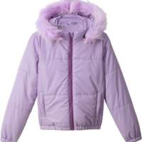 Kids Girls Jacket Quilted Hooded Children's Clothing Winter